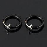 Hot Sale 2pcs Invisible No Ear Hole Earrings Clip Nose Ring Belly Button Ring For Unisex Punk Wind Accessories