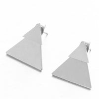 New Earrings Fashion Simple Stud Earrings Personality Trendy Three ways to wear Triangle Earring Wholesale Jewelry Womens Earing