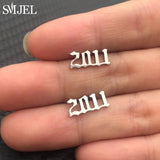 SMJEL Korean Hand Earrings Women Jewelry Earings Stainless Steel Show your Love Heart Stud Earrings Girl boucle d'oreille