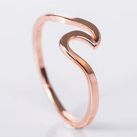 Fashion Simple Wave Rings for Women White Gold Color Wedding Jewelry  Ladies Gifts 2019 New Arrivals Dropshippping