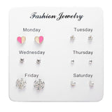 Minimalist Mixed Small Earrings Set Simple Geometric Stud Earrings for Women Girls Tiny Ear Studs Pendientes Kleine Oorbellen