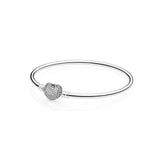 2019 Love Silver Color LOVE Snake Chain Bracelet & Bangle 18CM-20CM Pulseras Lobster fit pandora beads