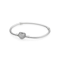 2019 Love Silver Color LOVE Snake Chain Bracelet & Bangle 18CM-20CM Pulseras Lobster fit pandora beads