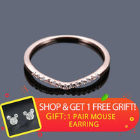 Fashion Simple Wave Rings for Women White Gold Color Wedding Jewelry  Ladies Gifts 2019 New Arrivals Dropshippping