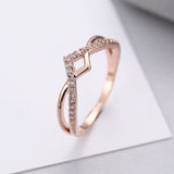 Fashion Simple Wave Rings for Women White Gold Color Wedding Jewelry  Ladies Gifts 2019 New Arrivals Dropshippping