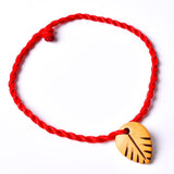 Hot Lucky Golden Cross Heart Bracelet For Women Children Red String Adjustable Handmade Bracelet DIY Jewelry