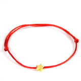 Hot Lucky Golden Cross Heart Bracelet For Women Children Red String Adjustable Handmade Bracelet DIY Jewelry