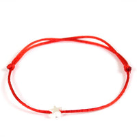 Hot Lucky Golden Cross Heart Bracelet For Women Children Red String Adjustable Handmade Bracelet DIY Jewelry