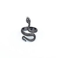 1 Pcs Stereoscopic New Retro Punk Exaggerated Snake Ring Fashion Personality Snake Opening Adjustable Ring Jewelry As GiftR158-6