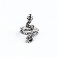 1 Pcs Stereoscopic New Retro Punk Exaggerated Snake Ring Fashion Personality Snake Opening Adjustable Ring Jewelry As GiftR158-6