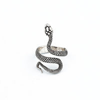 1 Pcs Stereoscopic New Retro Punk Exaggerated Snake Ring Fashion Personality Snake Opening Adjustable Ring Jewelry As GiftR158-6