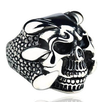 Free Fan Retro Gothic Punk Men Rings Trendy Skull Wolf Dragon Male Rings Jewelry Halloween Accessories Anillo Hombre Bijoux