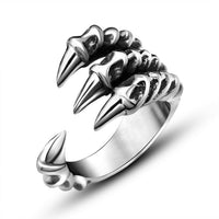 Free Fan Retro Gothic Punk Men Rings Trendy Skull Wolf Dragon Male Rings Jewelry Halloween Accessories Anillo Hombre Bijoux