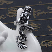 Free Fan Retro Gothic Punk Men Rings Trendy Skull Wolf Dragon Male Rings Jewelry Halloween Accessories Anillo Hombre Bijoux