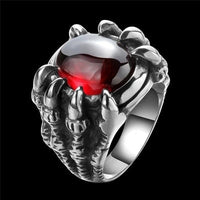 Free Fan Retro Gothic Punk Men Rings Trendy Skull Wolf Dragon Male Rings Jewelry Halloween Accessories Anillo Hombre Bijoux