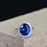 925 Sterling Silver  Women  Sapphire  Sapphire Ring Silver 925  Designer Jewelry Luxury  Fashion Jewelry Wedding gifts for parti