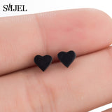 SMJEL Korean Hand Earrings Women Jewelry Earings Stainless Steel Show your Love Heart Stud Earrings Girl boucle d'oreille