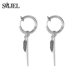 SMJEL Korean Hand Earrings Women Jewelry Earings Stainless Steel Show your Love Heart Stud Earrings Girl boucle d'oreille