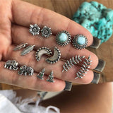 Vintage Geometric Earrings Set Earrings Women's Punk Earrings Party Jewelry Gifts Bohemian